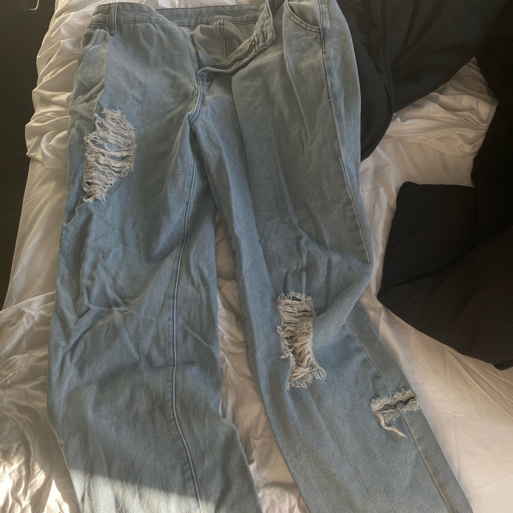 Distressed Denim Jeans, Thrifted